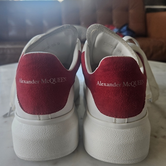 Alexander McQueen Oversized Sneakers Red/White - Picture 11 of 15
